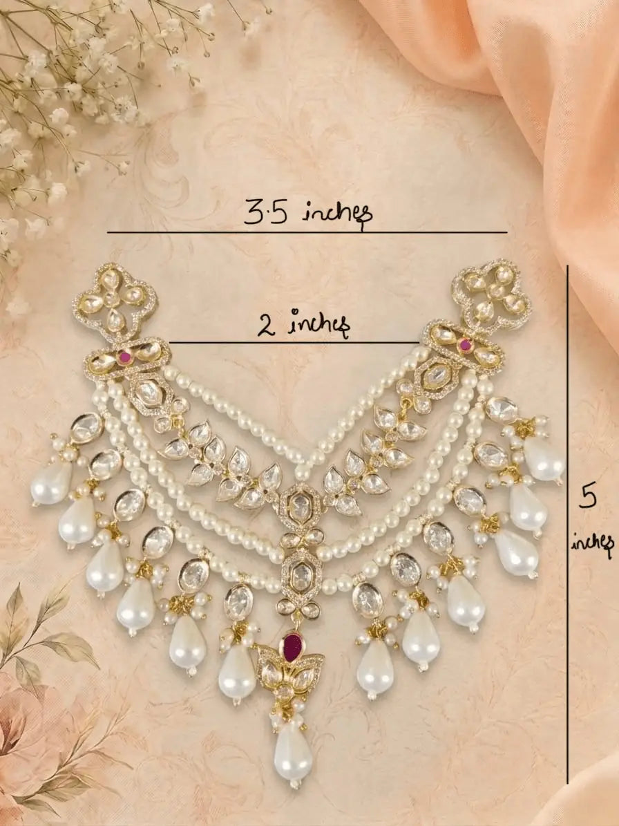 ✨Premium Kundan Moissanite Mala ✨